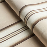 Schumacher Randolph Stripe Moiré Shell Fabric - Eade's Wallpaper