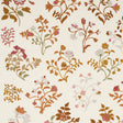 Schumacher Raleigh Crewel Embroidery Autumn Fabric - Eade's Wallpaper