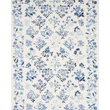 Schumacher Raleigh Crewel Embroidery Cornflower Fabric - Eade's Wallpaper