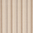 Schumacher Lightfoot Stripe Coffee Fabric - Eade's Wallpaper