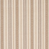 Schumacher Lightfoot Stripe Coffee Fabric - Eade's Wallpaper