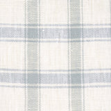 Schumacher Crawford Linen Check Jasper Blue Fabric