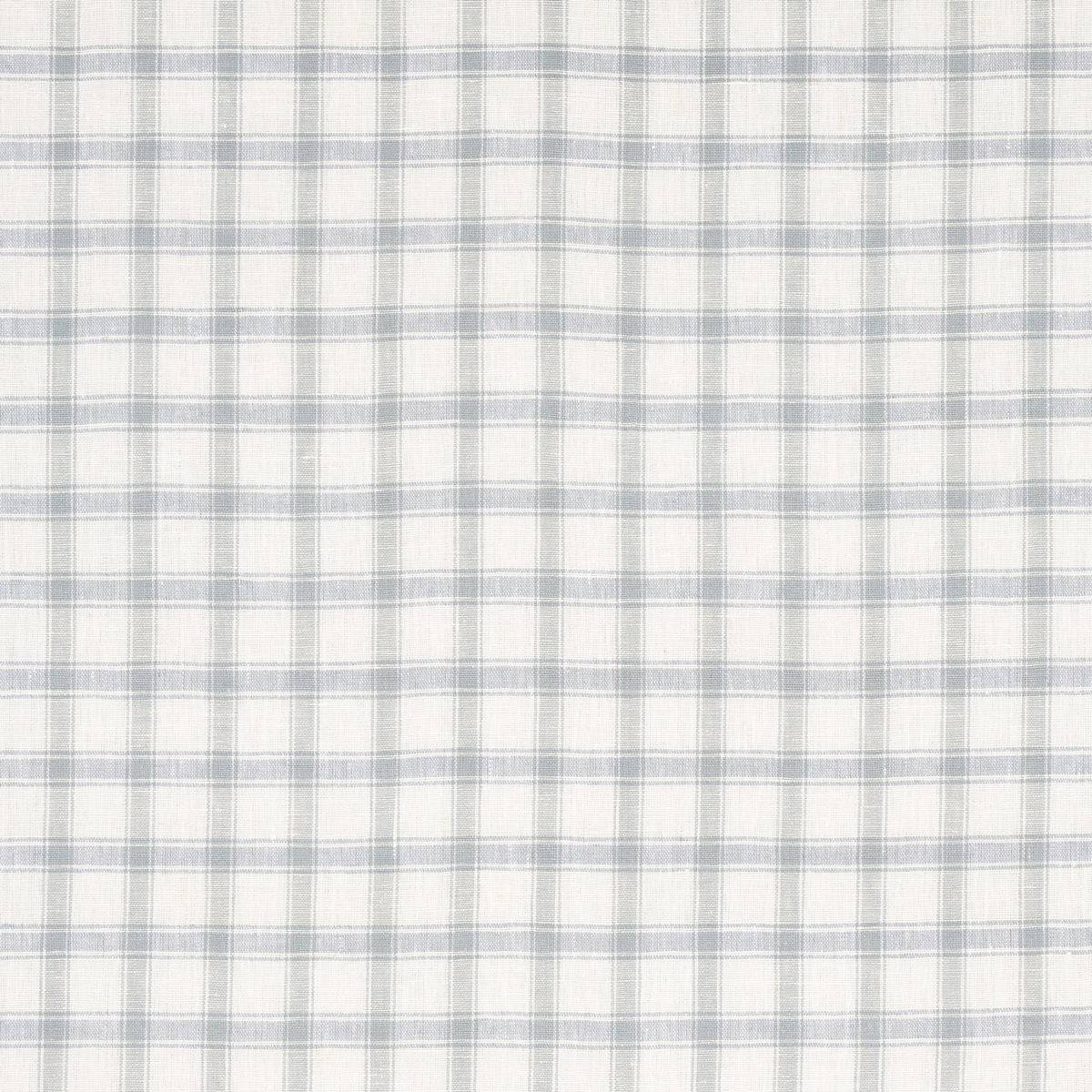 Schumacher Crawford Linen Check Jasper Blue Fabric