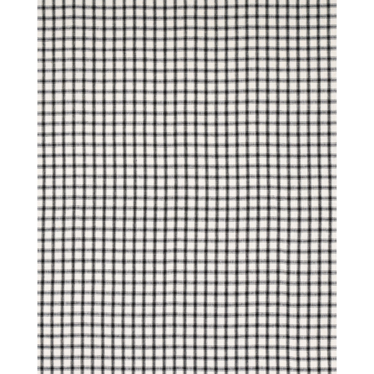 Schumacher Crawford Linen Check Basalt Fabric