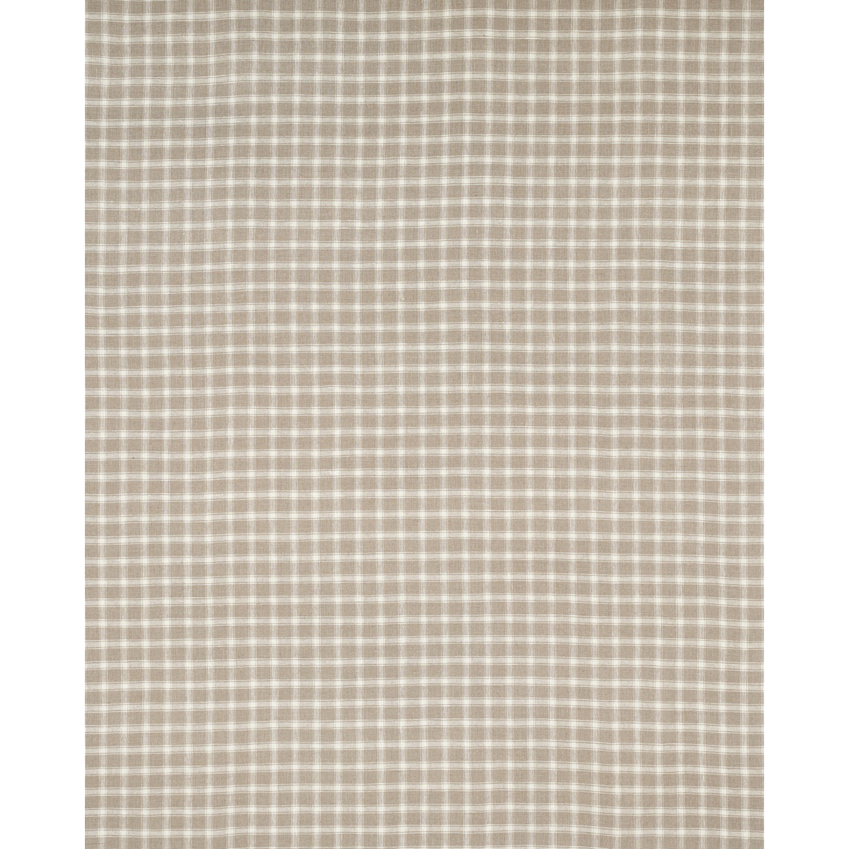 Schumacher Crawford Linen Check Flax Fabric