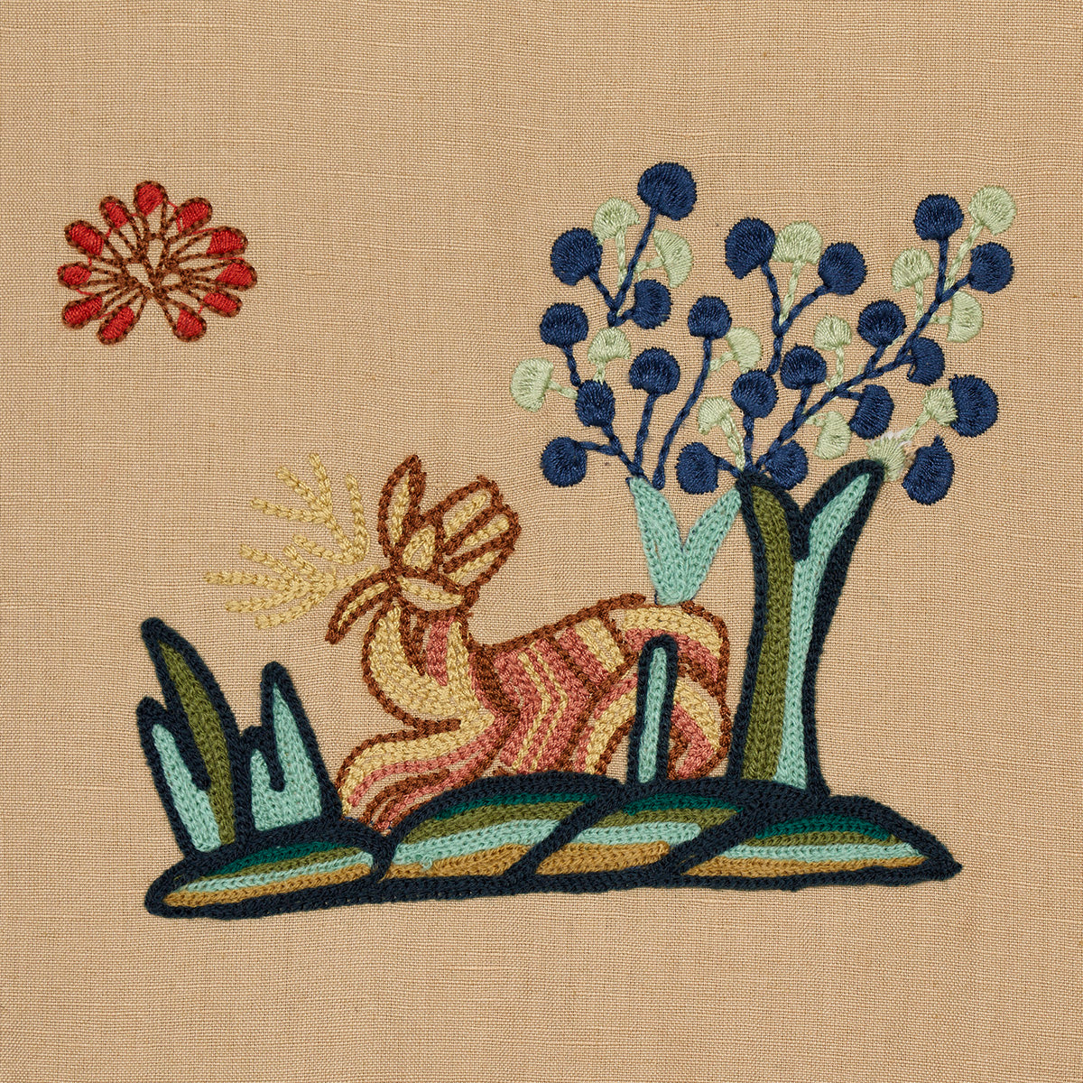 Schumacher Garden Fantasie Document Fabric