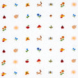 Schumacher Tiny Things Embroidery Multi Fabric - Eade's Wallpaper