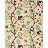 Schumacher Mandevilla Embroidery Document Fabric - Eade's Wallpaper