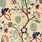 Schumacher Mandevilla Embroidery Document Fabric - Eade's Wallpaper