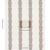 Schumacher Joelle Stripe Chocolate Fabric