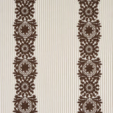 Schumacher Joelle Stripe Chocolate Fabric