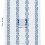 Schumacher Joelle Stripe Blue Fabric