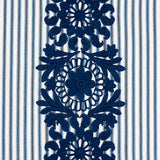 Schumacher Joelle Stripe Blue Fabric