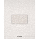 Schumacher Dragon Embroidery Ivory On Natural Fabric
