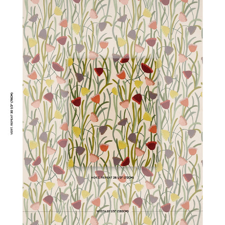 Schumacher Deco Flower Embroidery Multi Fabric