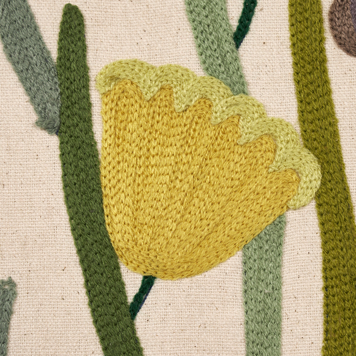 Schumacher Deco Flower Embroidery Multi Fabric