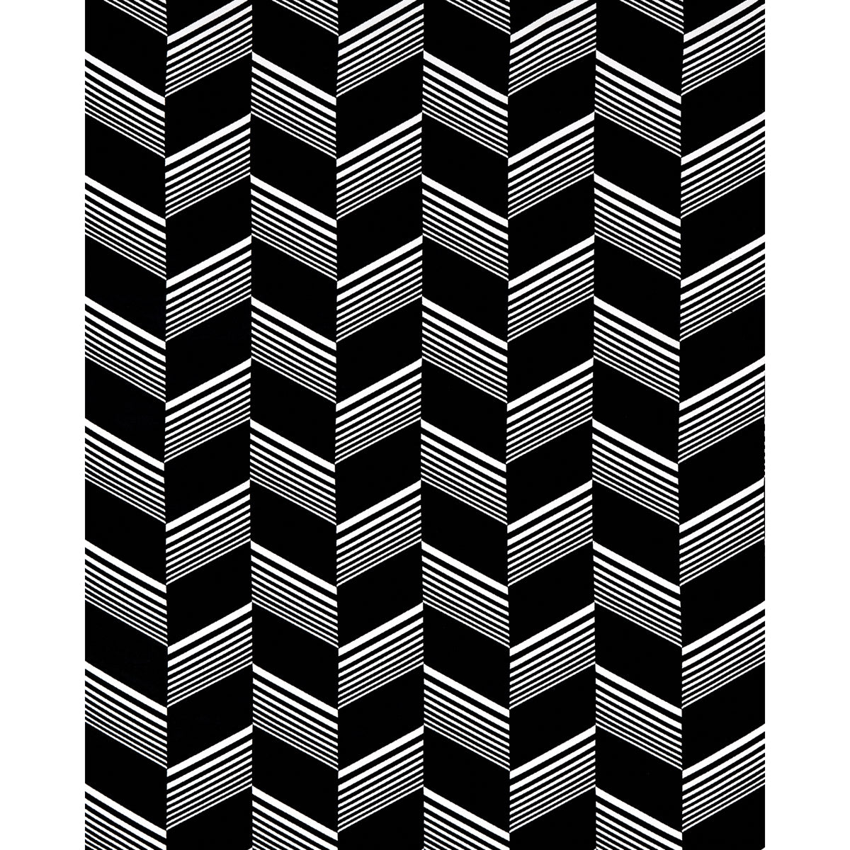Schumacher Jessie Cut Velvet Black & White Fabric