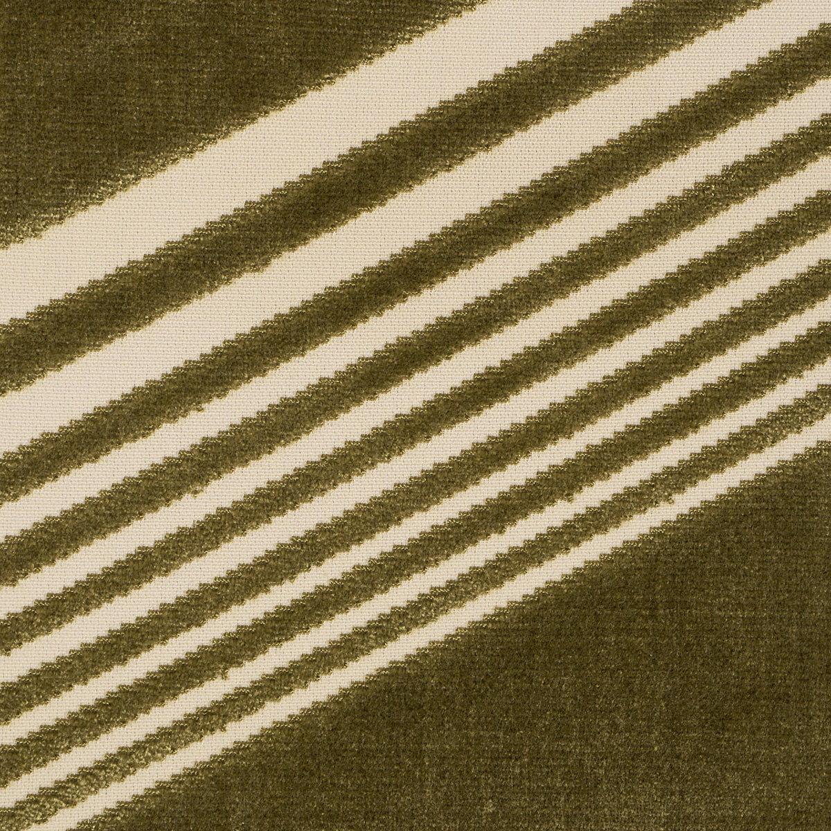 Schumacher 81574 JESSIE CUT VELVET in OLIVE Fabric - CUT & P