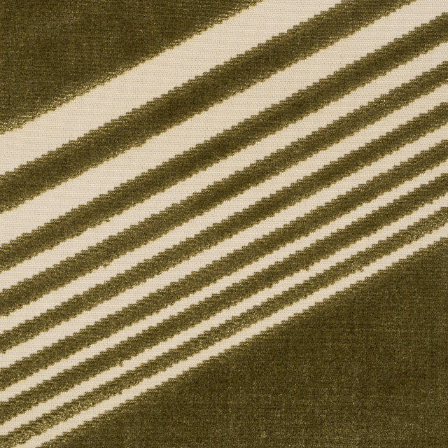 Schumacher 81574 JESSIE CUT VELVET in OLIVE Fabric - CUT & P