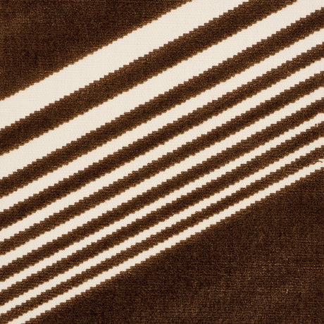 Schumacher 81575 JESSIE CUT VELVET in SABLE Fabric - CUT & P