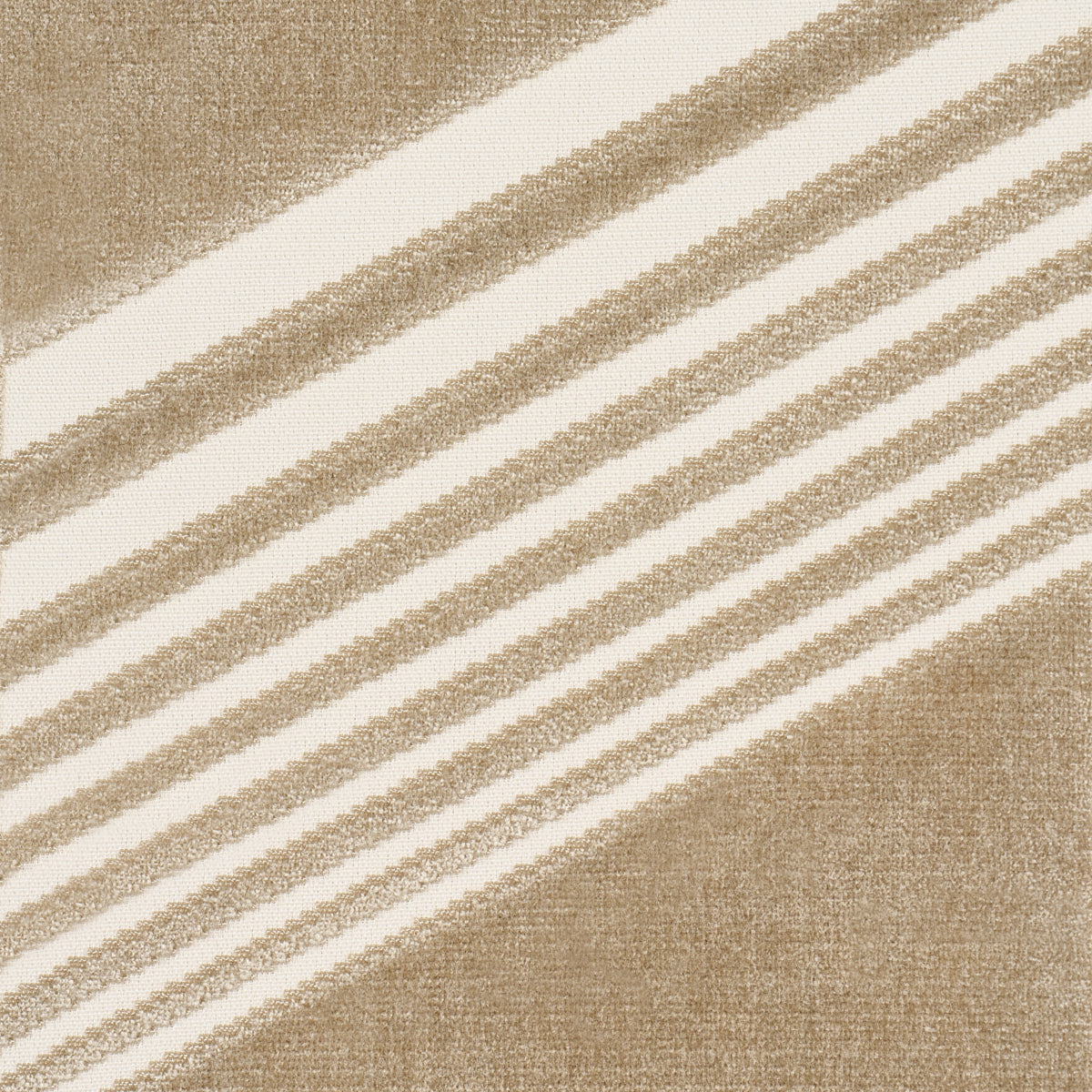 Schumacher 81576 JESSIE CUT VELVET in SAND Fabric - CUT & PA