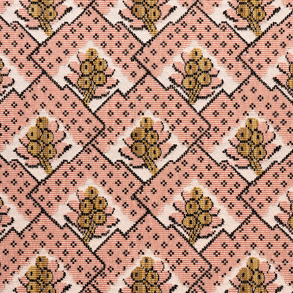 Schumacher Blair Silk Épinglé Wythe Rose Fabric