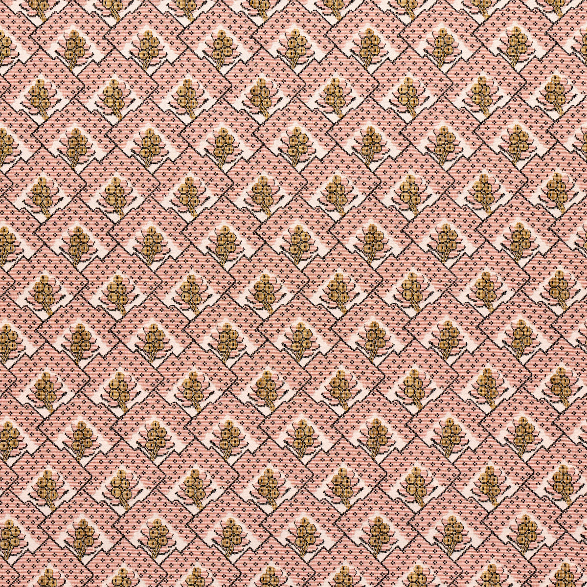 Schumacher Blair Silk Épinglé Wythe Rose Fabric