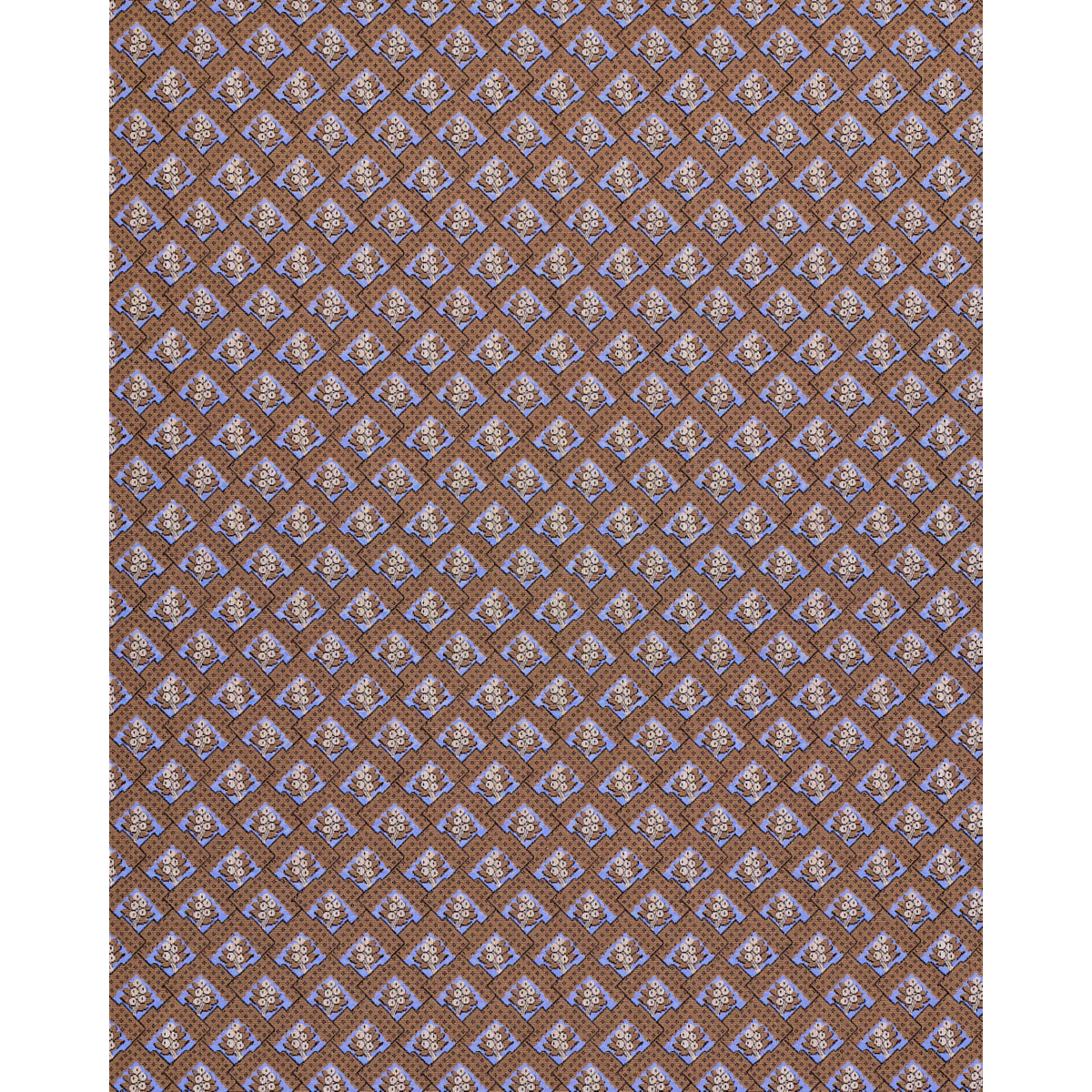 Schumacher Blair Silk Épinglé Charlton Brown Fabric