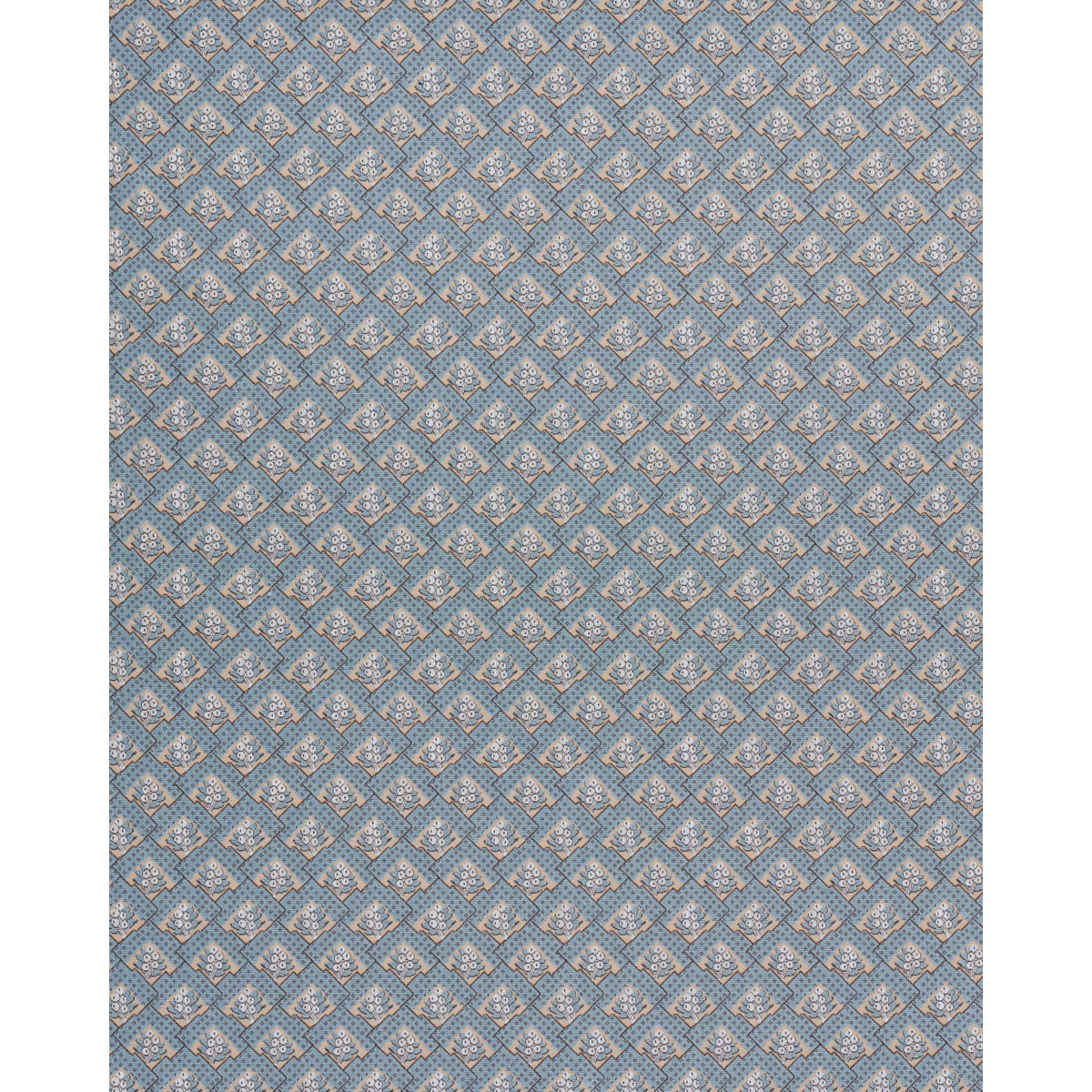 Schumacher Blair Silk Épinglé Worcester Blue Fabric