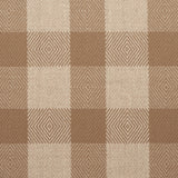 Schumacher Galt Wool Check Coffee Fabric