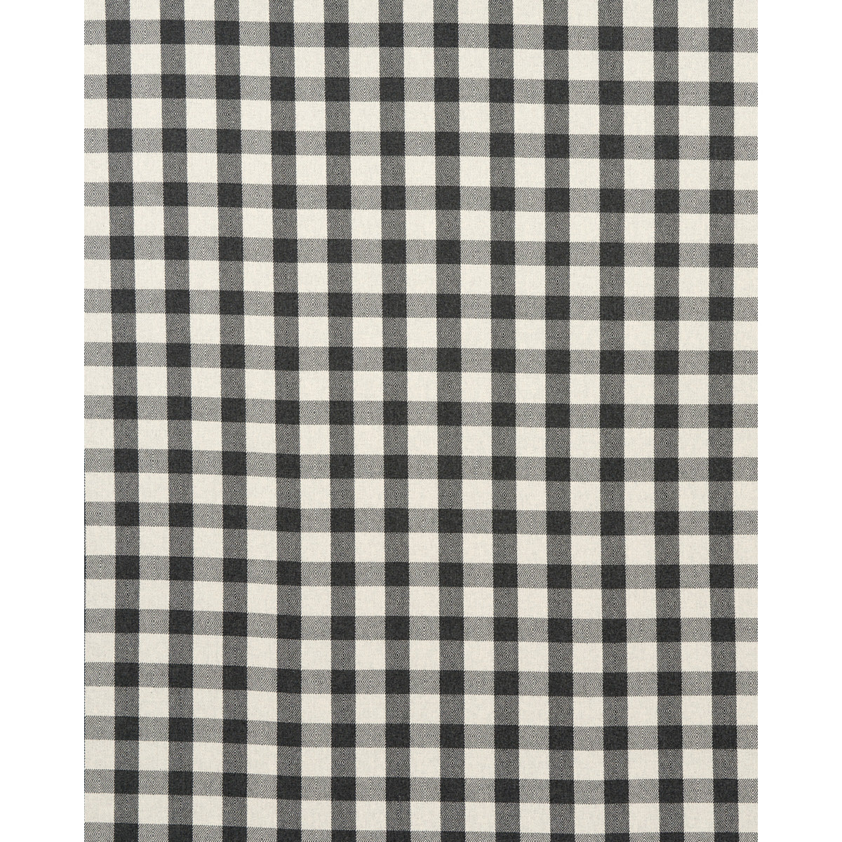 Schumacher Galt Wool Check Charcoal Fabric