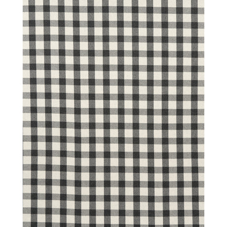 Schumacher Galt Wool Check Charcoal Fabric