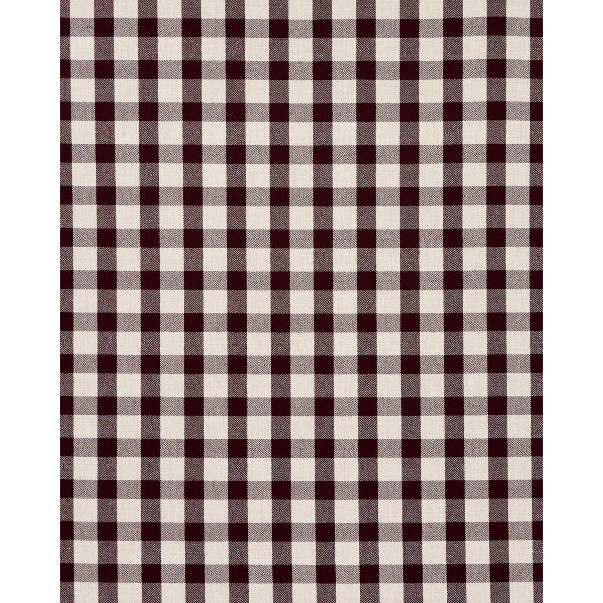 Schumacher Galt Wool Check Plum Fabric