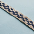 Schumacher 81620 CRAWFORD CHECK TAPE NARROW in INDIGO Trim -