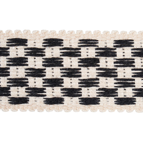 Schumacher 81633 CRAWFORD CHECK TAPE MEDIUM in BASALT Trim -