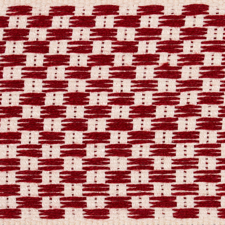 Schumacher 81641 CRAWFORD CHECK TAPE WIDE in CORNWALLIS RED 