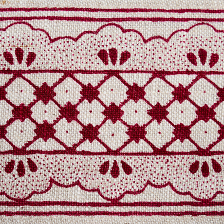 Schumacher 81651 DAVISON SCALLOPED TAPE in CRIMSON Trim - WI