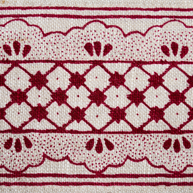 Schumacher 81651 DAVISON SCALLOPED TAPE in CRIMSON Trim - WI