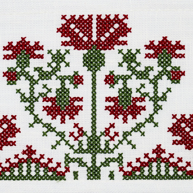 Schumacher 81660 CUSTIS EMBROIDERED TAPE in CLARET Trim - WI