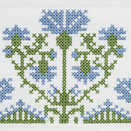 Schumacher 81661 CUSTIS EMBROIDERED TAPE in CHESAPEAKE Trim 