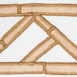 Schumacher 81740 BAMBOO TRELLIS TAPE in SESAME Trim - DAVID 