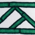 Schumacher 81741 BAMBOO TRELLIS TAPE in GREEN Trim - DAVID K