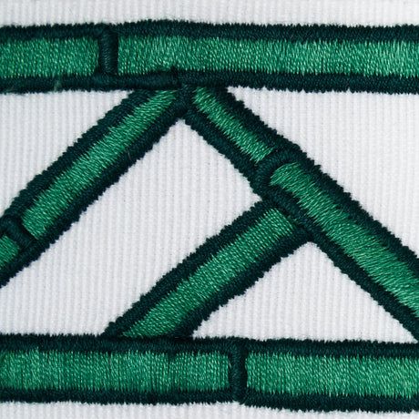 Schumacher 81741 BAMBOO TRELLIS TAPE in GREEN Trim - DAVID K