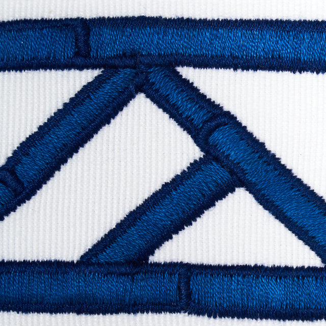 Schumacher 81742 BAMBOO TRELLIS TAPE in BLUE Trim - DAVID KA