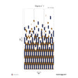 Papermint Alma Pack 1 in Blue Wall Mural 8184-AB2-A