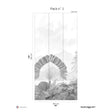 Papermint Amazonia Pack 2 in Grey Wall Mural 8184-AC3-B