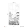 Papermint Amazonia Pack 3 in Grey Wall Mural 8184-AC3-C