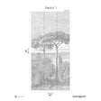 Papermint By the Sea Pack 1 in Grey Wall Mural 8184-AE1-A