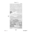Papermint By the Sea Pack 2 in Grey Wall Mural 8184-AE1-B