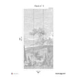 Papermint By the Sea Pack 3 in Grey Wall Mural 8184-AE1-C